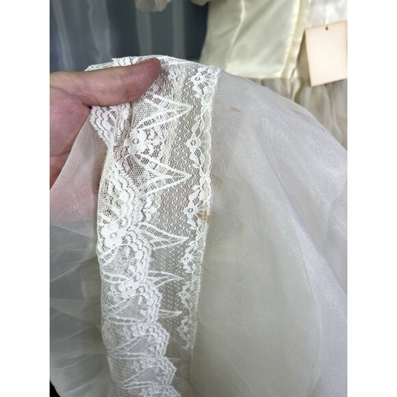 Vintage NWT Jessica McClintock Romantic Renaissance Bridal Dress Victorian 9/10 - Picture 13 of 16